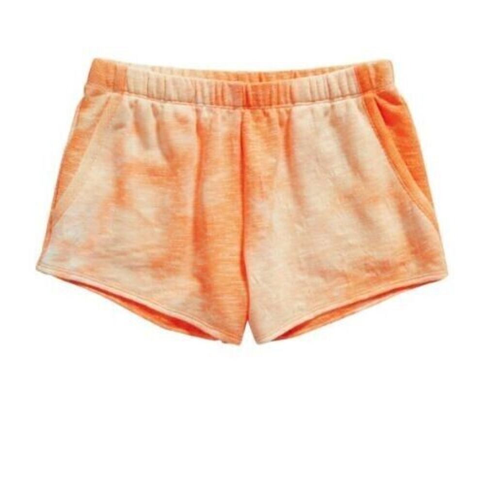 Freshman Kids' Girls Tie Dye Pull On‎ Shorts Orange Sherbert Medium MSRP $30